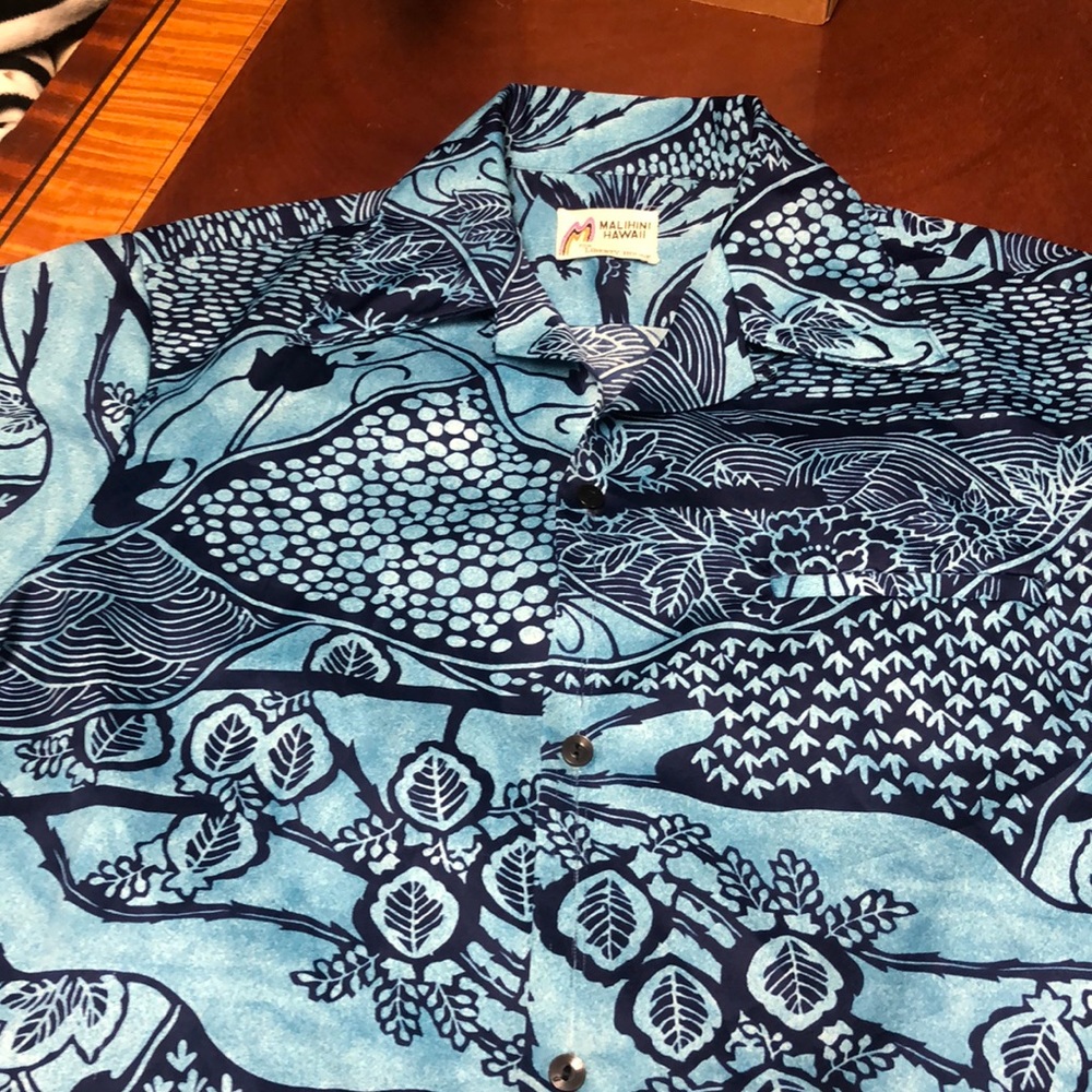 Vintage Malihini Hawaii shirt sleeve shirt